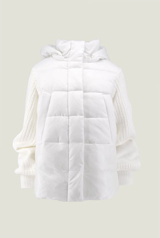 Piumino BANDOLERO manica lunga maglia con cappuccio stacc. Più inserto nylon con ts più zip
