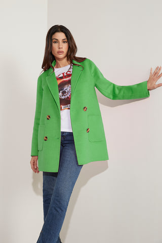 Cappotto GASCAR manica lunga doppio petto con tasche toppa sfoderato