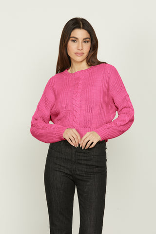 GRECIA short, long-sleeved braided shirt