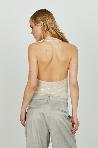 Body BELEN incrociato full paillettes