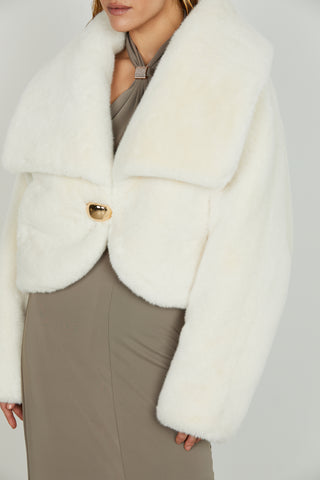 Ecopelliccia MORY manica lunga con accessorio