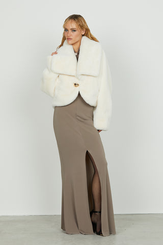 Ecopelliccia MORY manica lunga con accessorio