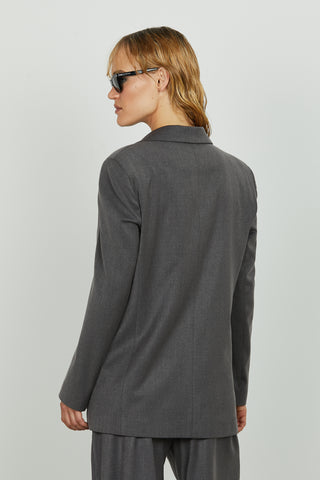 Giacca DULEDA manica lunga doppio petto applicazioni fiori strass