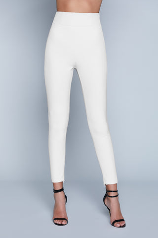 Pantalone DESERTFLOWER_BIS vita alta con impunture più zip al fondo