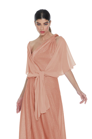 ADHARA half-sleeved shrug with knot on the front