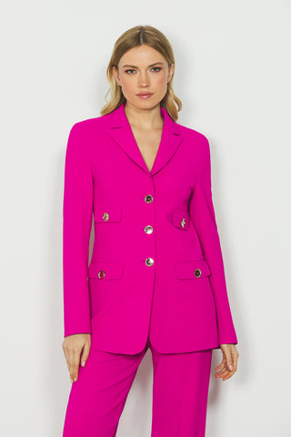 Giacca AGNESE lunga manica lunga 3 bottoni più doppie patte