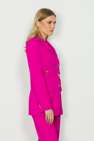 Giacca AGNESE lunga manica lunga 3 bottoni più doppie patte