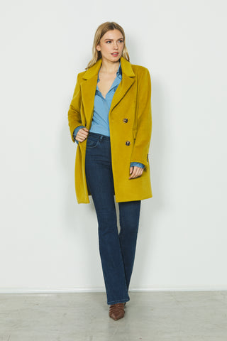 Jeans SCHIFFER_23 vita media 5ts con strass retro flaire fit in blue denim