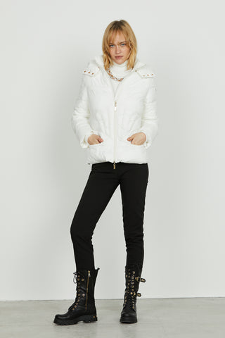 Maglia GOIANA manica lunga collo alto con catena più foulard logo