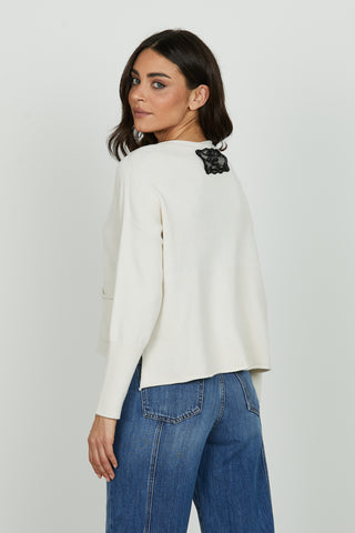 Maglia CURITIBA manica lunga con tasche più spacchetti fondo asimmetrico