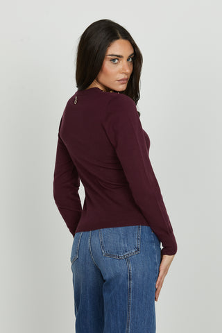 Maglia ELIAS manica lunga con applicazione borchie