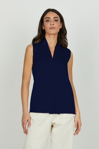 Blusa DOCEO s/m con colletto più pieghe