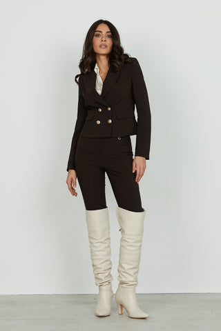 Blusa DUCA manica lunga scollo incrocio più laccetti