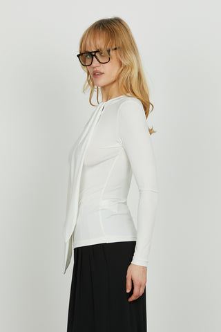 Blusa MOREN manica lunga con pieghe più goccia seno più fusciacca