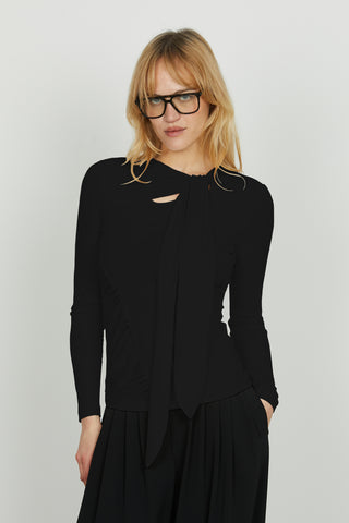 Blusa MOREN manica lunga con pieghe più goccia seno più fusciacca