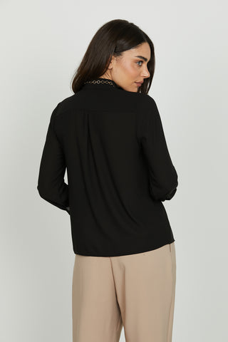 Camicia VERADEROS manica lunga con tasche più dettaglio anellini