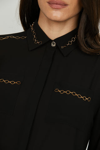 Camicia VERADEROS manica lunga con tasche più dettaglio anellini