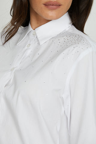 Camicia ASTERIAS_B manica lunga con strass