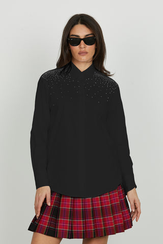 Camicia ASTERIAS_B manica lunga con strass