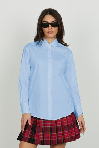 Camicia ASTERIAS_B manica lunga con strass