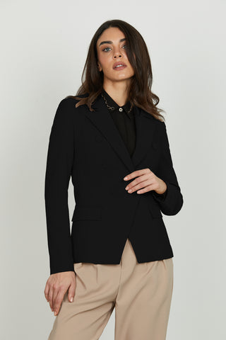 Giacca BELSA manica lunga doppio petto con tasche più patte