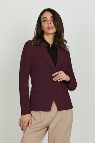 Giacca BELSA manica lunga doppio petto con tasche più patte