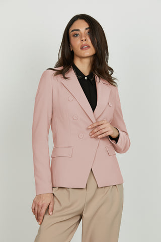 Giacca BELSA manica lunga doppio petto con tasche più patte