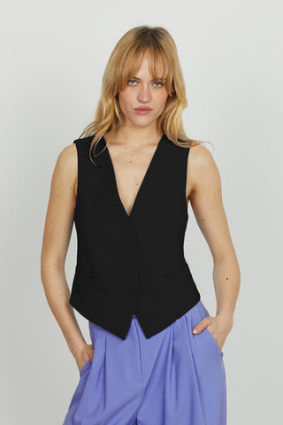 Gilet DANIELI 3 bottoni più tasche filetto