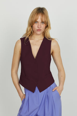 Gilet DANIELI 3 bottoni più tasche filetto