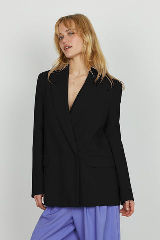 Giacca ZELINDA manica lunga doppio petto con tasche