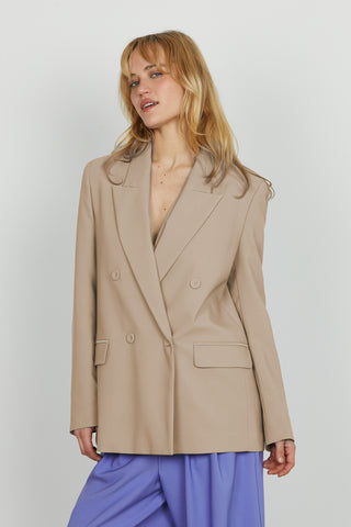 Giacca ZELINDA manica lunga doppio petto con tasche