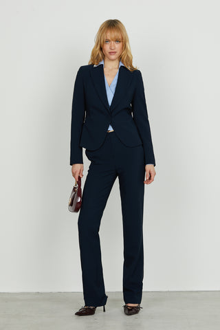 Giacca ROSALBA manica lunga 1 bottone con tasche filetto