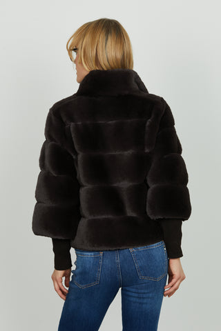 Ecopelliccia MARILA manica lunga con polsi costina