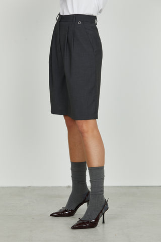 Bermuda MELITA_F vita alta con tasche francesi più filetto più pinces