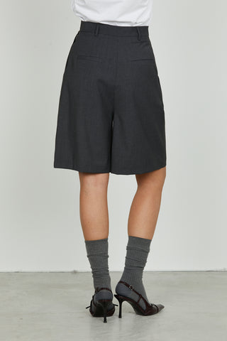 Bermuda MELITA_F vita alta con tasche francesi più filetto più pinces