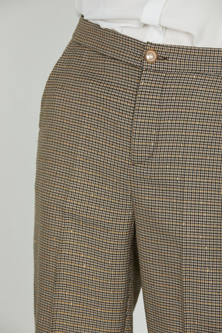 Panta CASTELLA_PIE v.alta con elastico più ts francesi micro pie de poule più pail