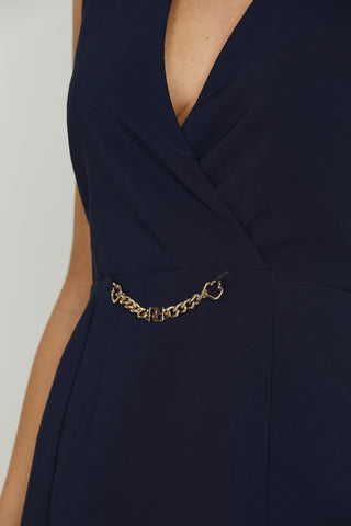 Abito MISY corto s/m con spallina più passanti sc.incrocio più spacchetto