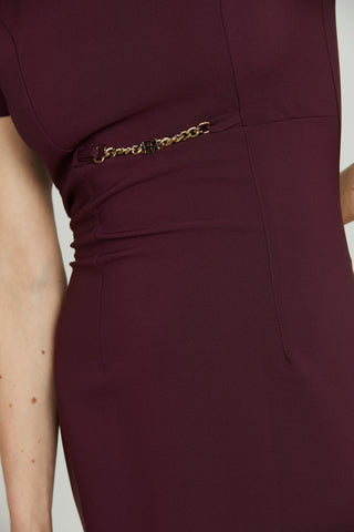 Abito DESUM corto mezza manica tubino con catena logo