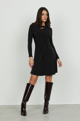 Abito DUOBUS midi manica lunga con pieghe più goccia seno più fusciacca