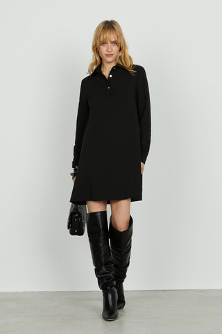 Abito SOFFIO corto manica lunga scollo camicia