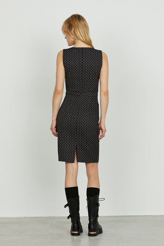 Abito YMARU midi s/m con catena più stampa logo all over