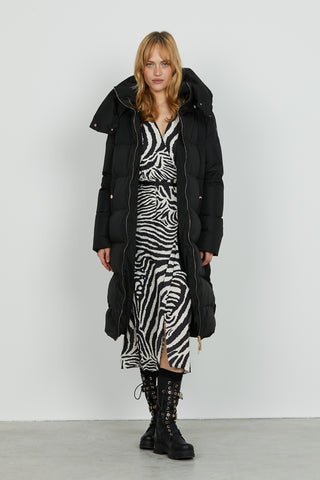 Abito DATUM midi manica lunga sc.incrocio più cintura più gonna portafoglio f.animalier