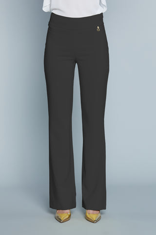 Pantalone BALBINA Vita Alta con Bustino Alto Zampa