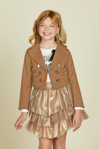 Short AIDA jacket with long sleeves and 6 buttons