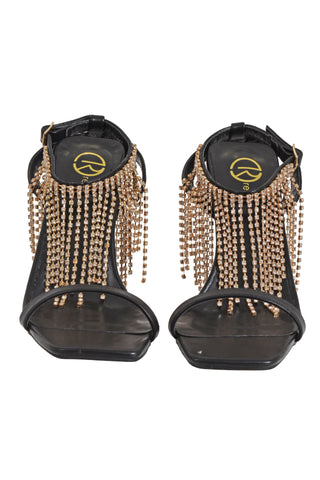 Sandali RLSH con Cinturino Strass Ecopelle