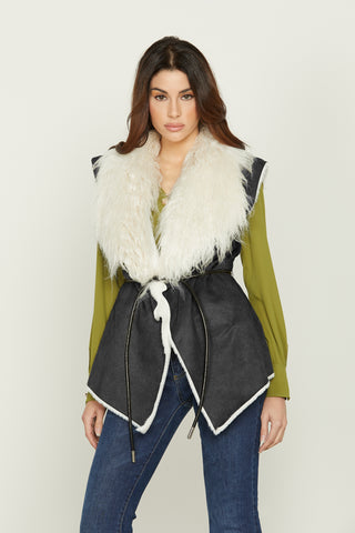 Montone SMANIKA eco s/m con cintura asimmetrico