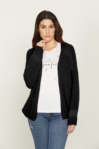 Cardigan WONDER manica lunga con inserti lurex