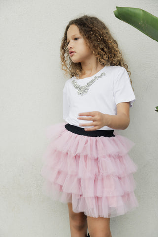 Gonna GORSE corta con balze tulle