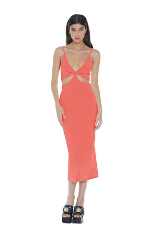 Abito HANAKO lungo con spalline più aperture fianchi