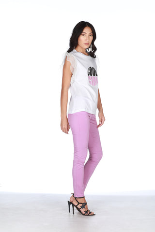 GESA sandals with patent leather bands and stars